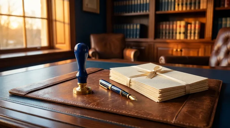 Business formation folders and a closed laptop on a lamp-lit desk, FDACS Business Licenses
